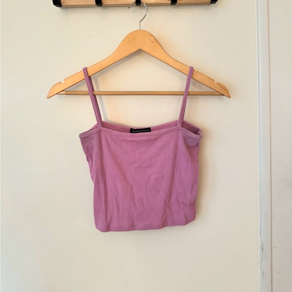 Brandy Melville purple crop top